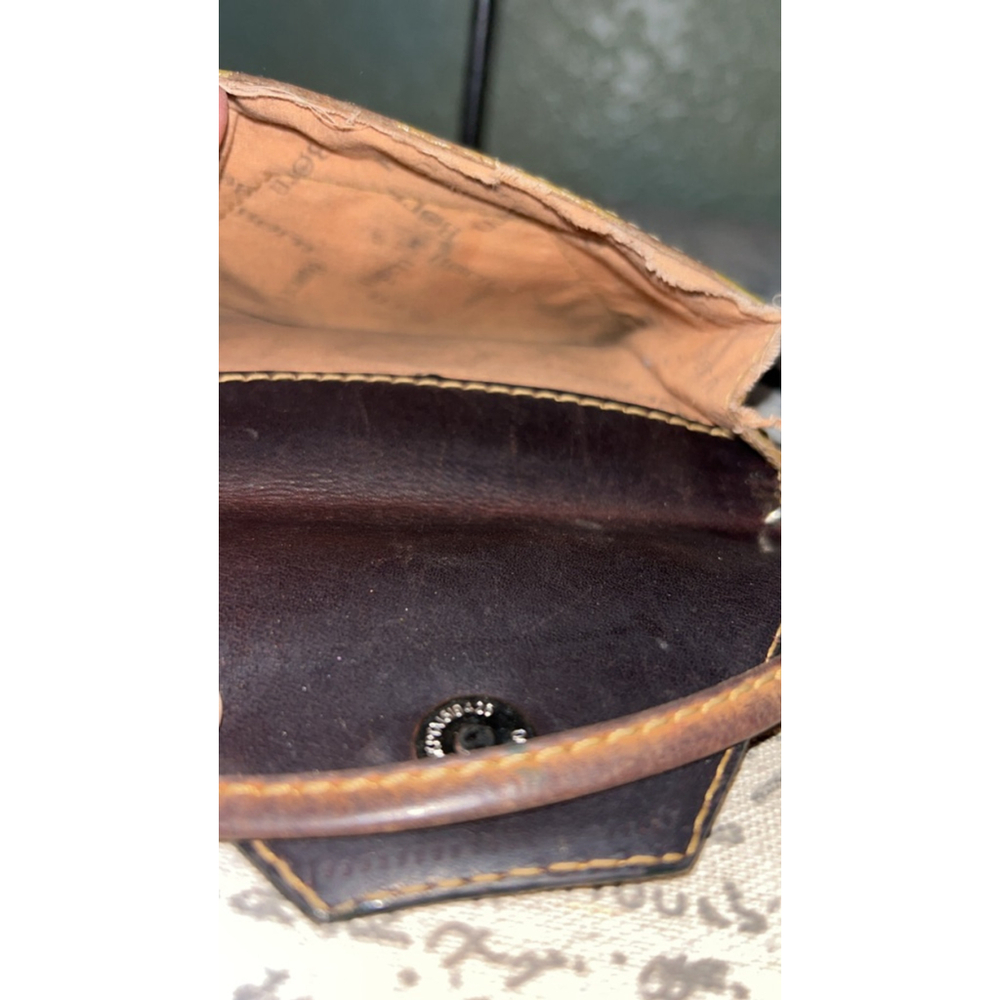 Vintage Born Brown Tan Leather Clutch Wristlet One Size - Picture 4 of 5